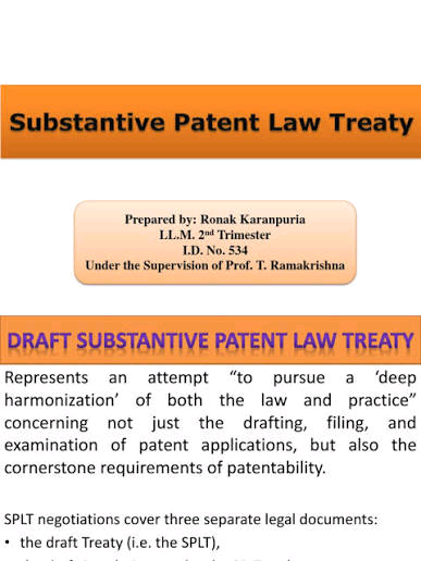 Patent Law Treaty Image